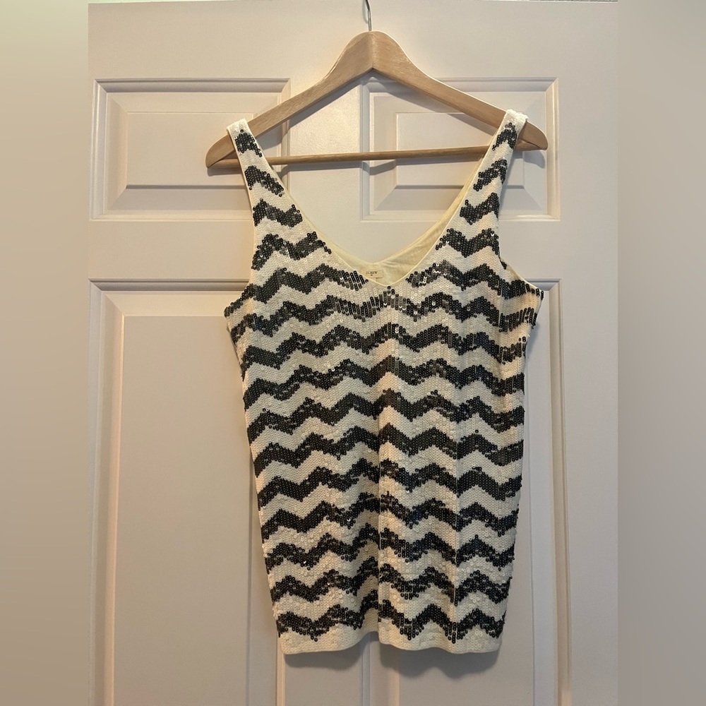 J-Crew sequin tank, size XS